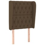 vidaXL Sommier à lattes de lit avec matelas Marron foncé 80x200 cm