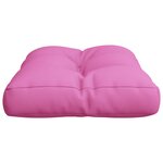 vidaXL Coussin de palette rose 60x40x12 cm tissu