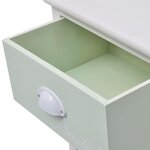 vidaXL Armoire de rangement en style français 3 tiroirs Bois