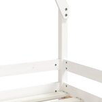 vidaXL Cadre de lit pour enfants blanc 80x200 cm bois de pin massif
