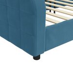vidaXL Lit de repos bleu 80x200 cm velours