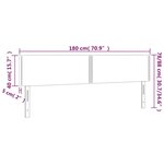 vidaXL Têtes de lit 2 Pièces Rose 90x5x78/88 cm Velours
