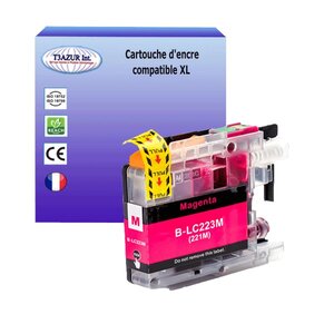 T3AZUR- Cartouche compatible avec Brother LC223 XL pour Brother MFCJ4420DW  MFCJ4425DW  MFCJ4620DW  MFCJ4625DW  MFCJ480DW  MFCJ5320DW Magenta