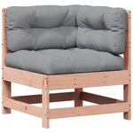 vidaXL Salon de jardin 5 Pièces avec coussins bois massif douglas