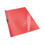 Chemise de présentation souple esselte à clip rouge - lot de 25