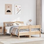 vidaXL Cadre de lit sans matelas 150x200 cm bois de pin massif