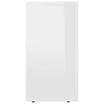 vidaXL Buffet Blanc brillant 120x36x69 cm Bois d’ingénierie