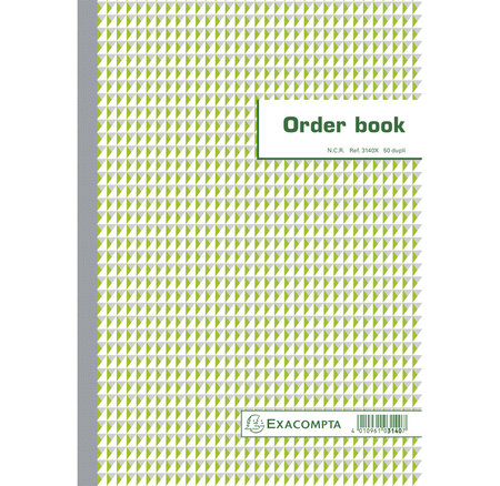 Orderbook Ligné 29 7x21cm 50 Feuillets Double Autocopiant - Blanc - X 5 - Exacompta