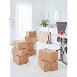 Lot de 3 rouleaux adhésifs polypropylènes 66 m x 50 mm marron tesa