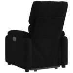vidaXL Fauteuil inclinable électrique noir tissu