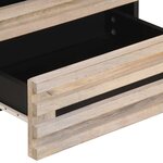 vidaXL Table de chevet 50x34x62 cm bois de manguier solide
