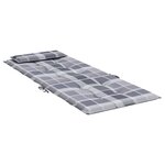 vidaXL Coussins de chaise à dossier haut lot de 6 carreaux gris