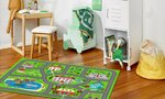 Tapis enfant Circuit de voiture 80 x 150 cm - Vert