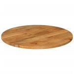 vidaXL Dessus de table Ø 70x2 5 cm rond bois de manguier massif
