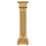 vidaXL Support pilier carré à plantes Bois clair 17x17x66 cm MDF