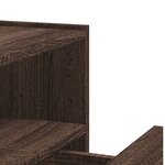 vidaXL Tables de chevet murales 2 Pièces chêne marron 45x30x35 cm