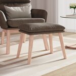vidaXL Repose-pied Taupe 45x29 5x35 cm Tissu