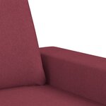 vidaXL Ensemble de canapés 3 Pièces rouge bordeaux tissu