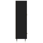 vidaXL Buffet haut noir 69 5x31x115 cm bois d'ingénierie