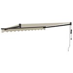 vidaXL Auvent rétractable automatique crème 3 5x2 5 m