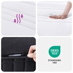 vidaXL Matelas à ressorts bonnell moyen 100x200 cm