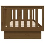 vidaXL Lit de jour Marron miel 80x200 cm Bois de pin massif