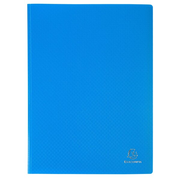 Protège-documents En Polypropylène Souple Opak 200 Vues - A4 - Bleu Clair - X 8 - Exacompta