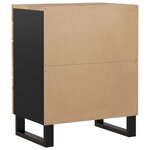 vidaXL Table de chevet 50x33x62 cm Bois de manguier et d'ingénierie