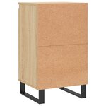 vidaXL Buffets 2 Pièces chêne sonoma 40x35x70 cm bois d'ingénierie