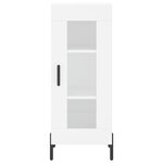 vidaXL Buffet haut Blanc 34 5x34x180 cm Bois d'ingénierie