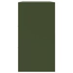 vidaXL Buffet vert olive 99x39x73 cm acier