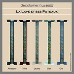 4 Lames décoratives LAVE pour poteau LA BOXX