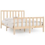 vidaXL Cadre de lit Bois massif 140x200 cm