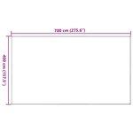 vidaXL Tapis de tente sable 400x700 cm PEHD