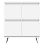 vidaXL Buffets 3 Pièces Blanc Bois d'ingénierie