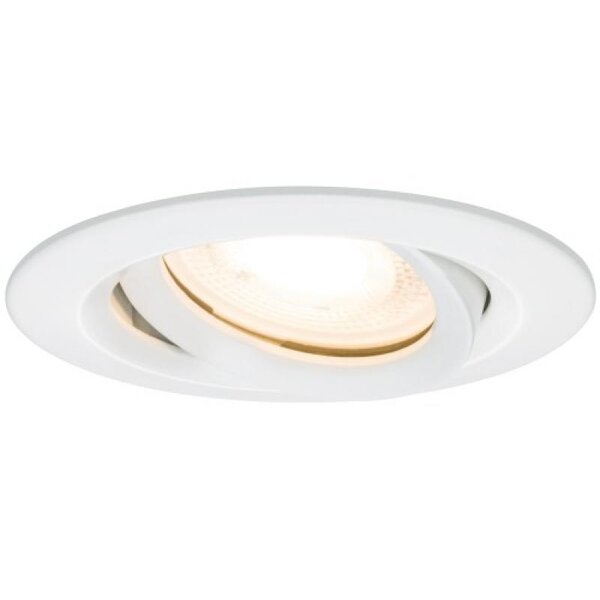 Kit spot encastré Nova blanc/chromé carré sans lampe orientable IP65 GU5 3 ou GU10 max 35 W