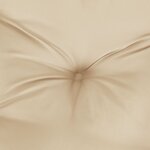 vidaXL Coussin de palette beige 60x60x12 cm tissu