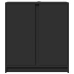 vidaXL Buffet avec LED noir 77x34x85 cm bois d'ingénierie