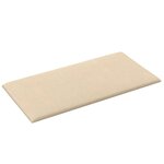 vidaXL Panneaux muraux 12 Pièces Crème 30x15 cm Tissu 0 54 m²