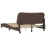 vidaXL Cadre de lit sans matelas marron 140x200 cm similicuir