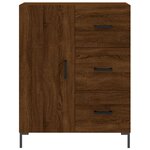 vidaXL Buffet haut Chêne marron 69 5x34x180 cm Bois d'ingénierie