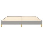 vidaXL Cadre de lit Gris clair 160x200 cm Tissu