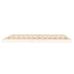 vidaXL Cadre de lit blanc 160x200 cm bois de pin massif