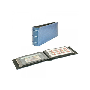 Album Firmo L pour ranger 108 billets de banque lettres photos. Couleur - Bleu