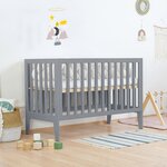 Lit bébé KIPPY 60 x 120 gris