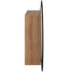 vidaXL Armoire de salle de bain miroir rond et LED Chêne 54x54x17 5 cm