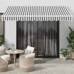vidaXL Auvent rétractable anthracite et blanc 3 5x2 5m tissu/aluminium
