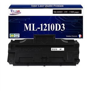 T3AZUR - Toner compatible avec Samsung ML1210D3 ML-1210D3 pour Samsung ML1010 ML1020 ML1020M ML1210 ML1220M ML1250 ML1430 ML210 ML808 SF515 SF530 SF531P SF535E