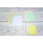 Paquet 100 fiches Bristol Quadrillé 5x5 Perforé 125x200mm Couleurs assorties x 12 EXACOMPTA