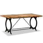 vidaXL Table à manger Bois de manguier brut 180 cm